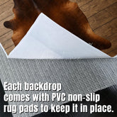Aperturee - Aperturee Brown Bear Shape Rug Fabric Floor Backdrop For Photo